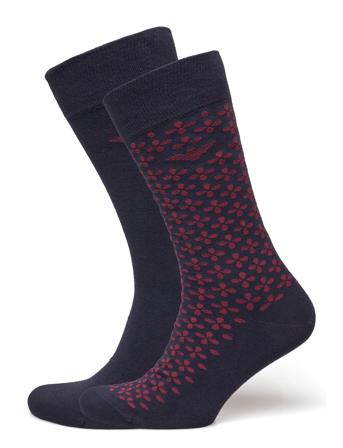 Men's Knit 2 Pack Short Socks Underwear Socks Regular Socks Marineblå Emporio Armani*Betinget Tilbud