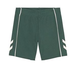 Kids - Hummel Smoke Pine Dexter Sweatshorts 134 cm - Shorts - 134 CM - Green
