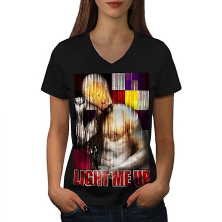 Lys upp stilfull mode T-shirt för kvinnor