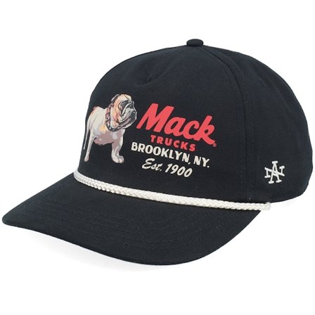 American Needle - Black - adjustable - Cap - Canvas Cappy Mack Black Adjustable - Hatstore