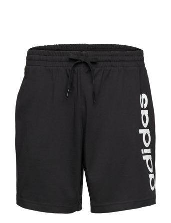 Aeroready Essentials Linear Logo Shorts Shorts Sweat Shorts Svart Adidas Performance