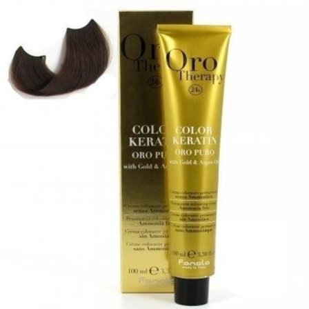 färg keratin oro puro n°5.14 extra stark choklad...