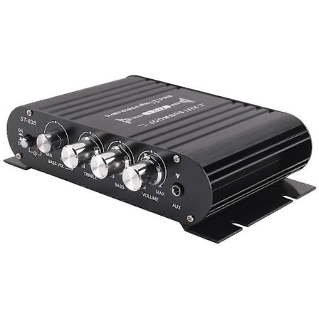 -838 HIFI Förstärkare 2.1 Kanal Bil MP3 Mini Förstärkare AUX Ingång Hög och Låg Basjustering Super Bas 20Wx2+40W Förstärkare