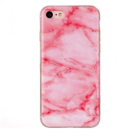 Iphone 6plus/6splus Marmor Skal Premium Tpu Rosa Rosa