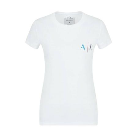 Armani Exchange T-Shirts vit, Dam, Dam, Storlek: L