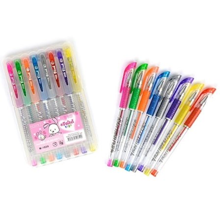 Glitter Pens 8 kpl - Robetoy
