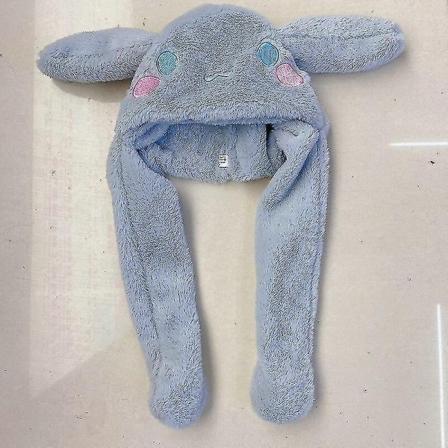 Sød Sanrio Hat Cinnamoroll Tilbehør Kawaii Hold Varme Fortykkelse Plys Cap Ører Flytte Anime Bløde Legetøj Til Piger Gave Respekteret-WELLNGS 2