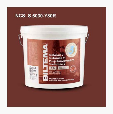 Biltema - Trefasade V falurød 5 liter