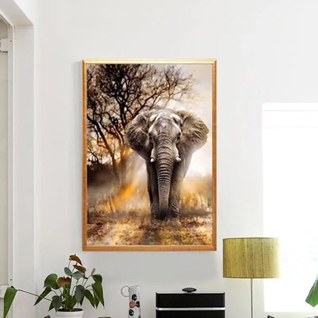 Diamond Painting DIY 5D Diamantmålning - 30x40cm-elefant - high quality