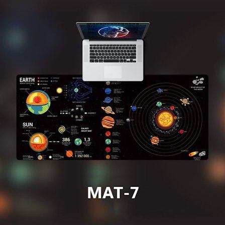 800x400 mm spelmusmatta Starry Sky 700X300X2MMMAT-7 MAT-7 700x300x2mmMAT-7