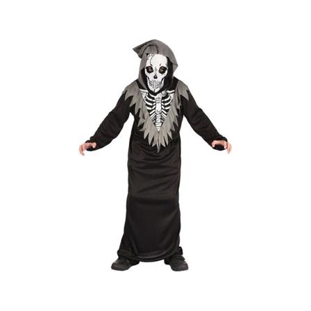 Skelettdräkt Barn Maskeraddräkt Halloween Black 128
