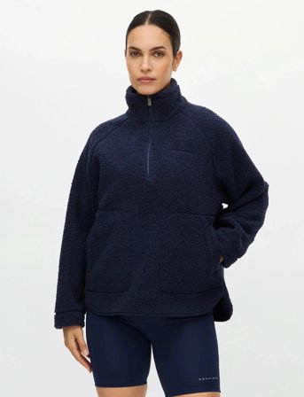 Röhnisch Cloud Pile Anorak - Navy - S