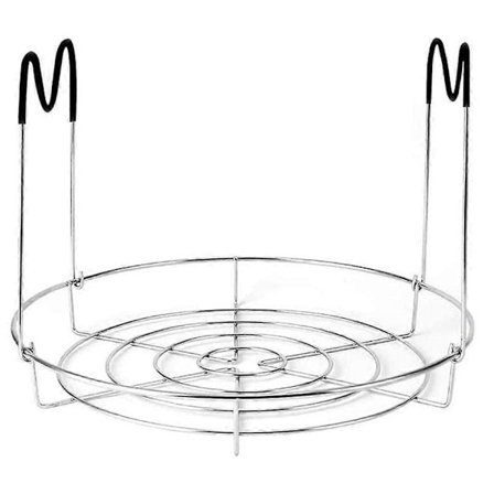 Dampstativ med varmebestandigt silikonehåndtag, kompatibelt med 6-quart og 8-quart Instant Pot tilbehør, og dampkogeren i rustfrit stål
