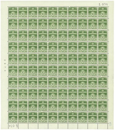 Danmark - Postfrisk helark AFA 318F