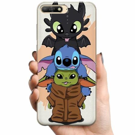 Huawei Y6 (2018) Tpu Mobilskal Lilo And Stitch