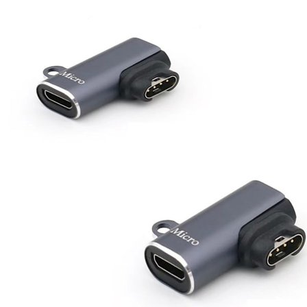 Adapteri Garminista TYPE-C-naaraspuoliseen sivutaivutukseen, 2 kpl