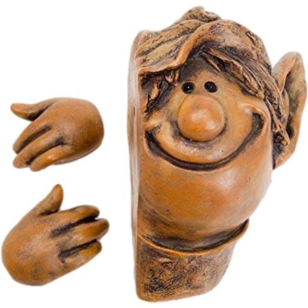 Eventyrhage Elf Peeker - Treklemmere Nyhet Hagepynt Fantasifull Harpiks Skulptur Hage Nisse Tredekorasjon Hjemmedekor