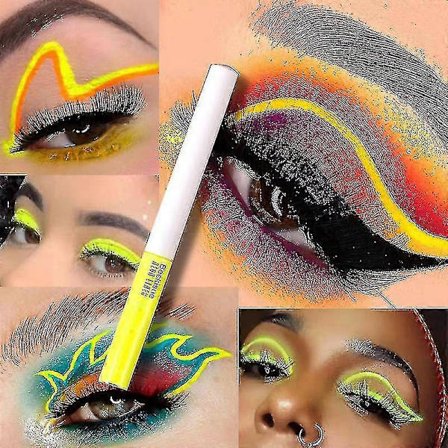 Neon Flytande Eyeliner 8 Färger UV Glow Eyeliner Jul