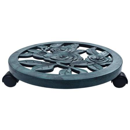 Vidaxl Blomvagnar 6 St Grön 38 Cm Plast Grön