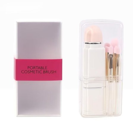 Bærbar Retractable Makeup Brush Beauty Tool Kit