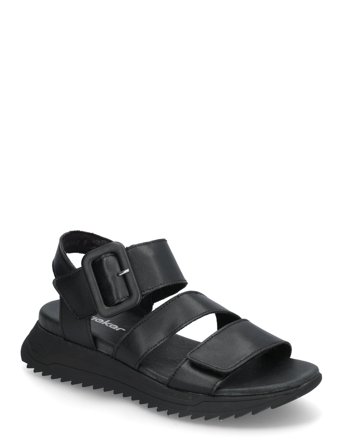 W2950-00 Shoes Sandals Flat Sandals Black Rieker
