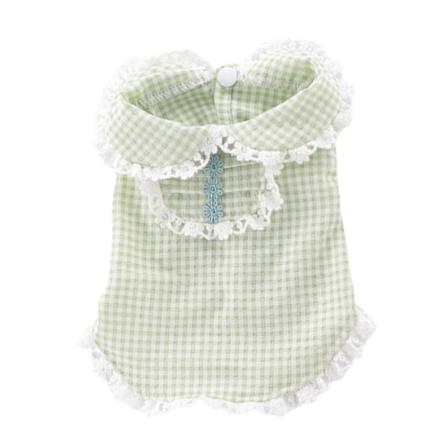 Kjæledyrsklær Iøynefallende Bedårende dekorere sommerhund firbeinte klær Hundeskjorter med rund hals Daglig påkledning Light Green L