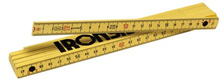 Ironside 150039 Meterstokk 2 m, plast, Måleinstrumenter