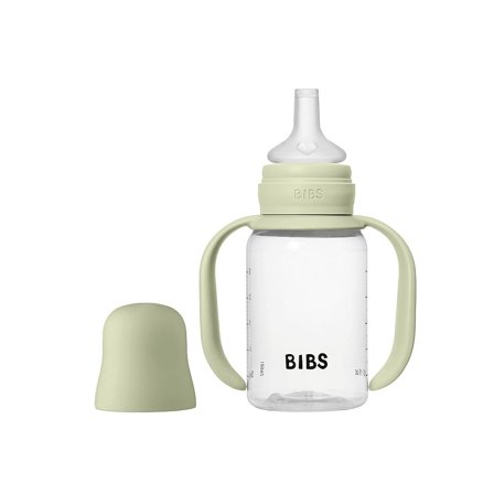 BIBS Baby Sippy Bottle Spout Silicone Sage 150 ml, Børn & Forældre, Sutteflasker & Tilbehør, Sutteflasker