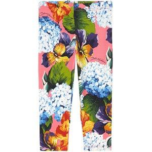 Kids - Dolce & Gabbana Multicolor Floral Leggings 24-30 Months - Bottoms - 24-30 months - Pink