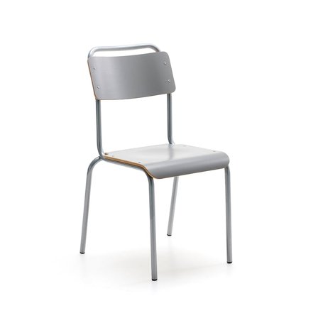 Chair BENSON, silver/grey
