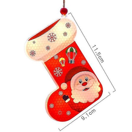 Julepyntlys Tre LED Hengelampe Utendørs Butikkvindu