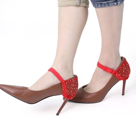 1 par skobånd med høje hæle holder BB