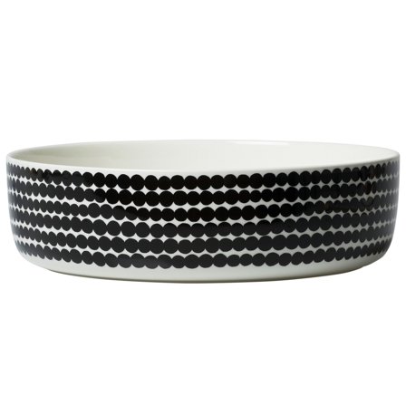 Marimekko Räsymatto skål, 3 liter, sort/hvid - Hvid og sort | KitchenOne