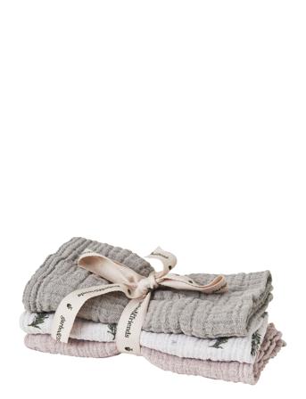 Muslin Burp Cloths 3 Pcs Baby & Maternity Baby Sleep Muslins Muslin Cloths Multi/mønstret Garbo&Friends
