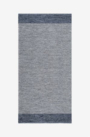 KM Home - Bomuldstæppe Alva - Blå - Bomulds- & kludetæpper - 140X200 - Fra Homeroom