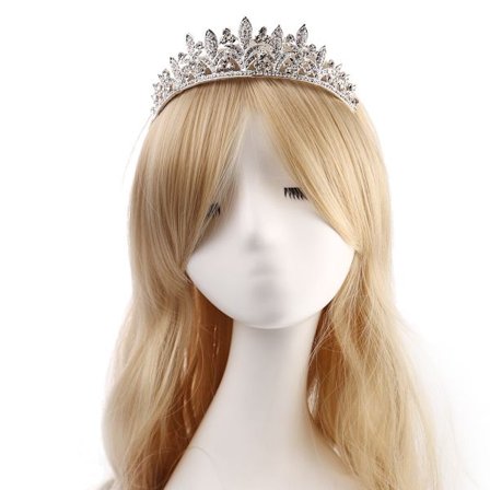 Kristall Bryllup Hårkrone Tiara
