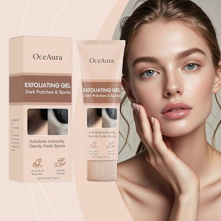 Mild Eksfolierende Gel | Ansikts- og kroppsrens for sensitiv hud | Naturlig nikotinamid og salisylsyre | Dyp pore-rens