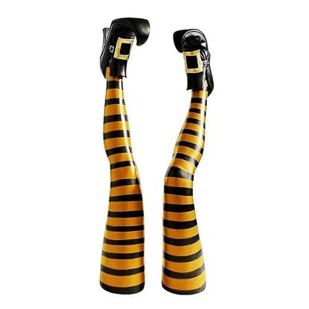 Pari 40 cm Halloween-paholainen noidan jalat rekvisiitta ylösalaisin velhojen jalat Heteroseksuaali color03