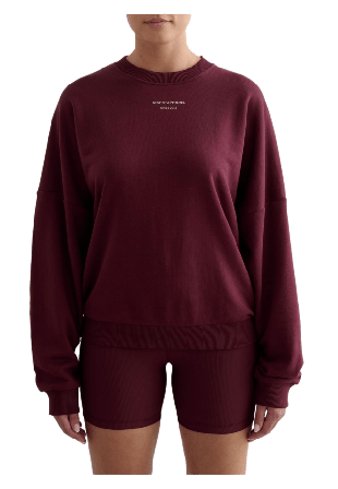 aim'n Apparel Terry Sweatshirt Tröjor Dam Röd M