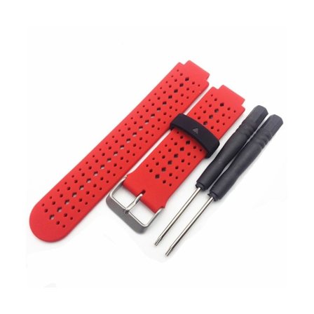 Garmin forerunner universel silikone urrem - Sort / Rød