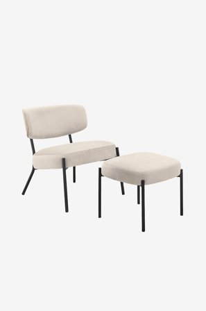 Loft24 - Lenestol Jerry - Hvit - Lenestoler - Fra Homeroom