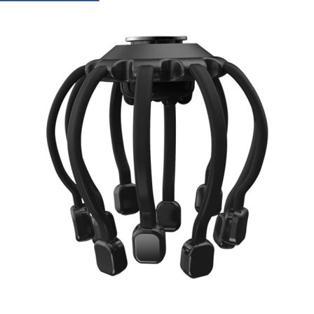 Elektrisk Hoved Massager Blæksprutte Hovedbund Massage Instrument Med Bluetooth Musik Vibration