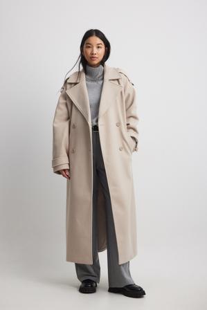 NA-KD Trench oversize - Manteaux - Beige - EU 40