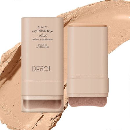 Foundation Stick, Multi-Use Foundation Stick Makeup med inbyggd foundationborste, Velvet High Coverage Cream Foundation Longwear Contour Stick_Speci