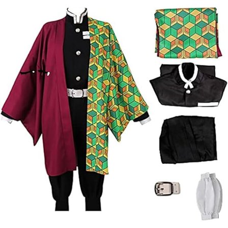 Demon Slayer Anime Cosplay Kimono Cosplay Kostyme Uniform Halloween Antrekk Sett