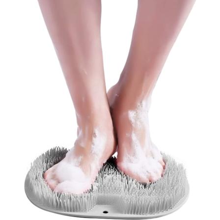 Duschfotskrubber, duschfotsmassageborste med halkfri och mjuka starka borst för djuprengöring av fotvård Förbättrar cirkulationen Exfoliat