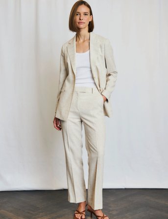 Bruun & Stengade Bs Doris Suit Pants - Beige - 44