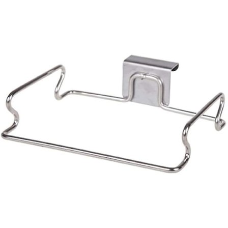 Riippuva roskapussi säilytysteline ruostumattomasta teräksestä roskapussin pidike pyyhehansikkaat ripustin keittiön kaappiin kaappiin laatikkoon 