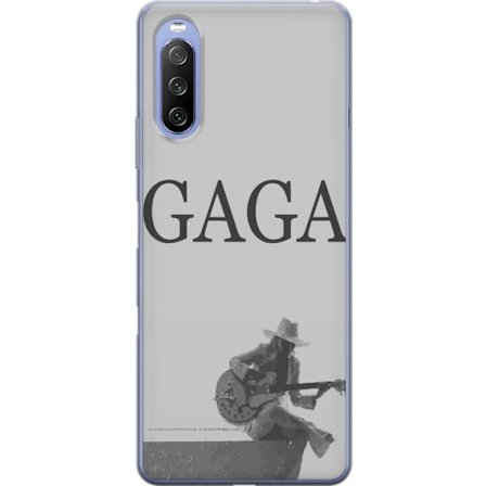 Kompatibel Mobilcover til Sony Xperia 10 III Stitch omgivet af blåbær med sød kawaii-stil teddybjørn