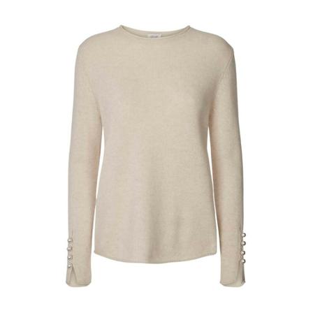 O'tay Round-neck Knitwear , Beige , Dames , Maat: L Truis